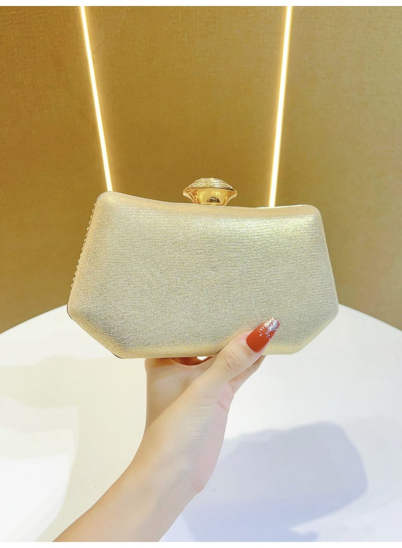 Women's Rhinestone Evening Clutch, Crystal Box Purse with Detachable Chain Strap, Elegant Party Wedding Handbag - Image 5