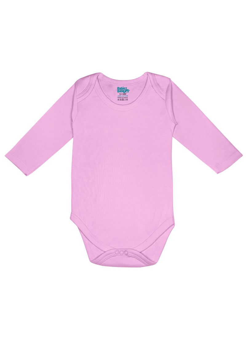 BabiesBasic 100% Super Combed Cotton, Long Sleeves Bodysuit, for New Born to 24months. Set of 3, Pink, Lavender, L.Pink - pzsku/Z7DAAB0433D72997660FEZ/45/1741244825/0a22fc90-3852-4f09-b01a-8cd4b14e925c