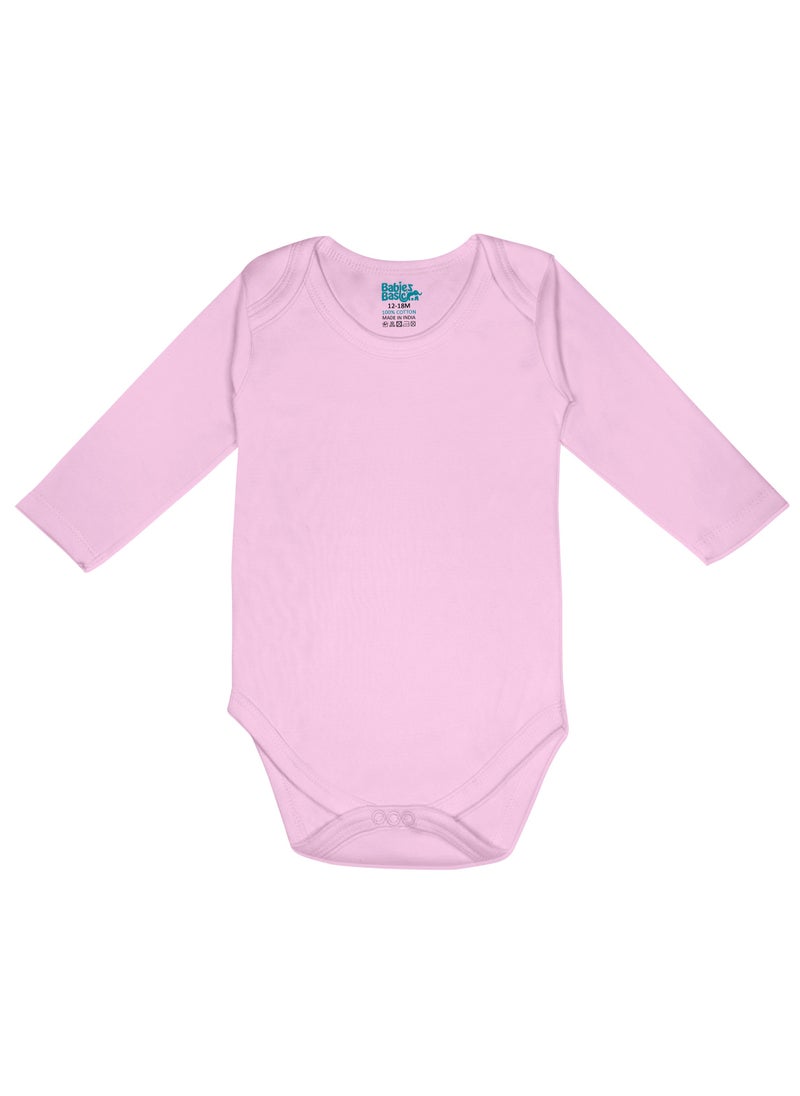 BabiesBasic 100% Super Combed Cotton, Long Sleeves Bodysuit, for New Born to 24months. Set of 3, Pink, Lavender, L.Pink - pzsku/Z7DAAB0433D72997660FEZ/45/1741244851/2c30323e-686b-4546-b042-6409dc698da6