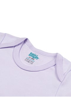 Babies Basic BabiesBasic 100% Super Combed Cotton, Long Sleeves Bodysuit, for New Born to 24months. Set of 3, Pink, Lavender, L.Pink  - Image 5