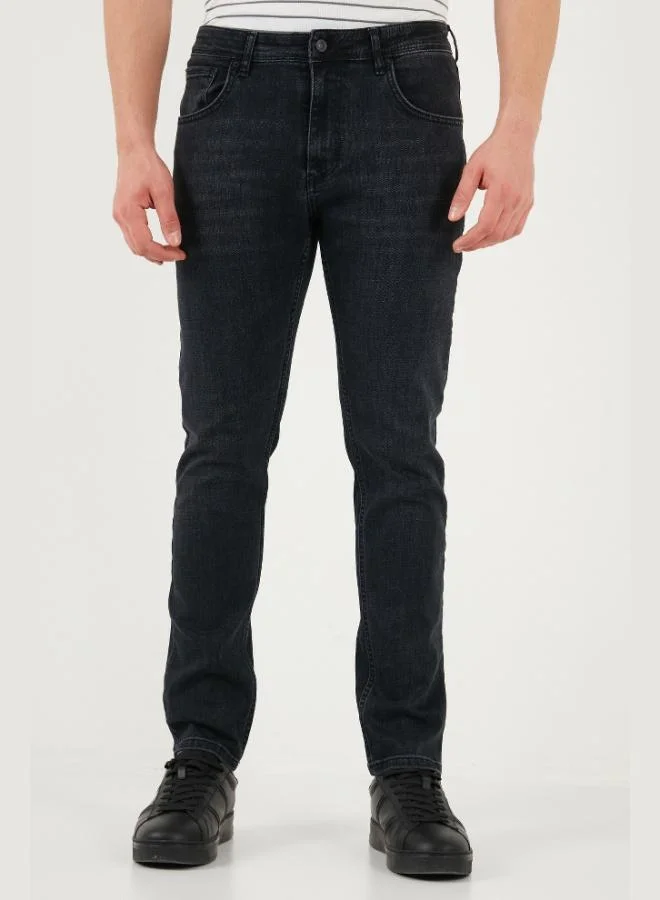 Buratti  Buratti Slim Fit High Waist Narrow Leg Jeans Men's DENIM PANTS 3300C56TOKYO for Men | Best Price UAE