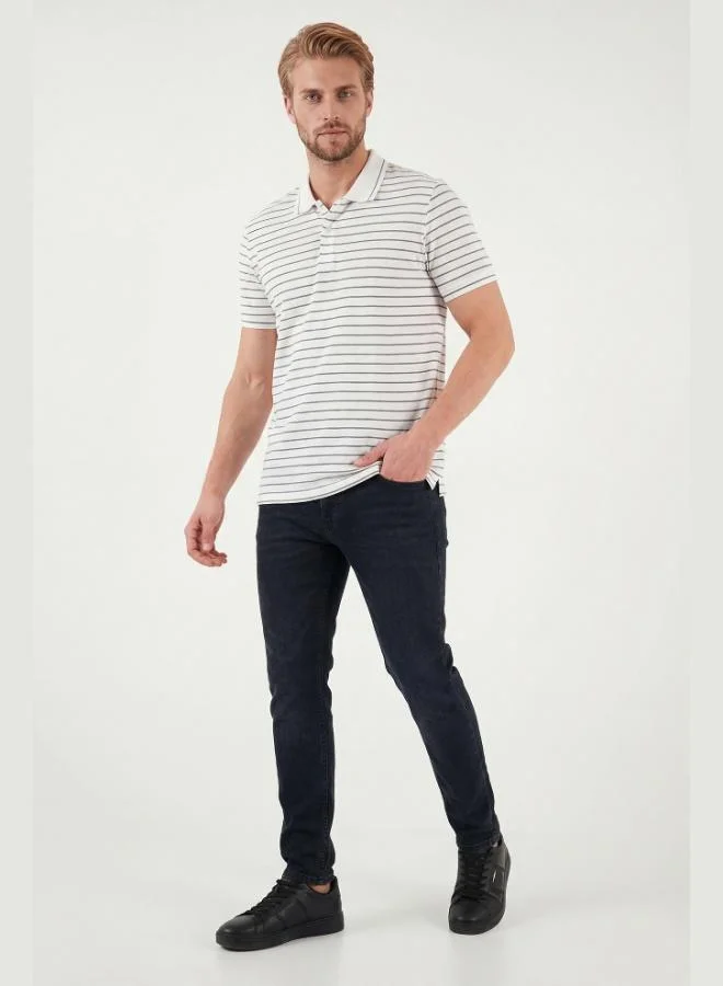 Buratti  Buratti Slim Fit High Waist Narrow Leg Jeans Men's DENIM PANTS 3300C56TOKYO for Men | Best Price UAE