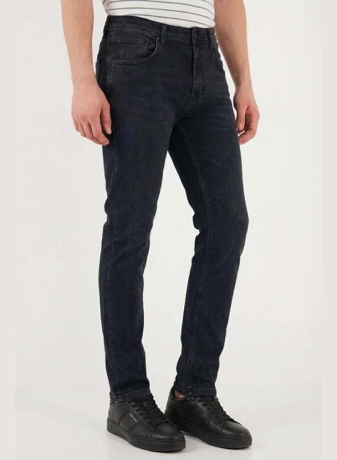 Buratti  Buratti Slim Fit High Waist Narrow Leg Jeans Men's DENIM PANTS 3300C56TOKYO for Men | Best Price UAE