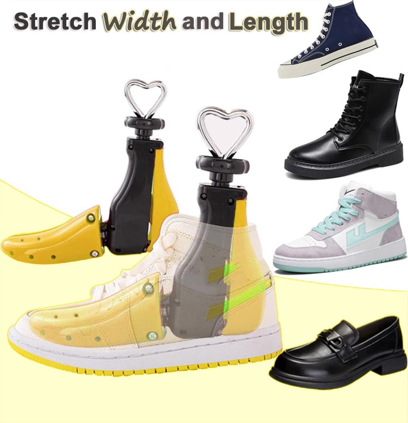 OPATER Shoe Stretcher Boot Stretcher Adjustable Width and Length Shoe Stretcher Widener Expander Wide Feet Boot Stretcher (2PCS-Men's 8-13,Women Size 9.5-14) - Image 4