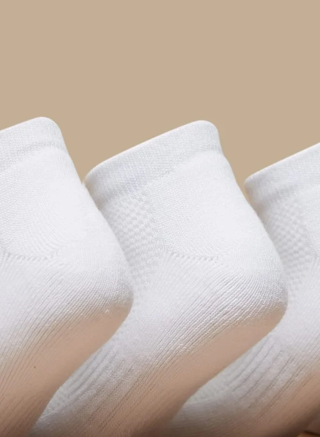 JUNIORS Textured Ankle Length Socks - Set of 5