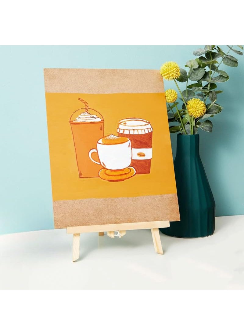 Eduway Eduway 10x12 Inch MDF Board Wood Sheet for Mandala Lippan Resin Art Craft 4mm Thick Pack of 8 Premium Cardboard Material for Artists Art and Craft Students Hard Cutout in Small and Large Sizes 25x30 cms  - Image 2