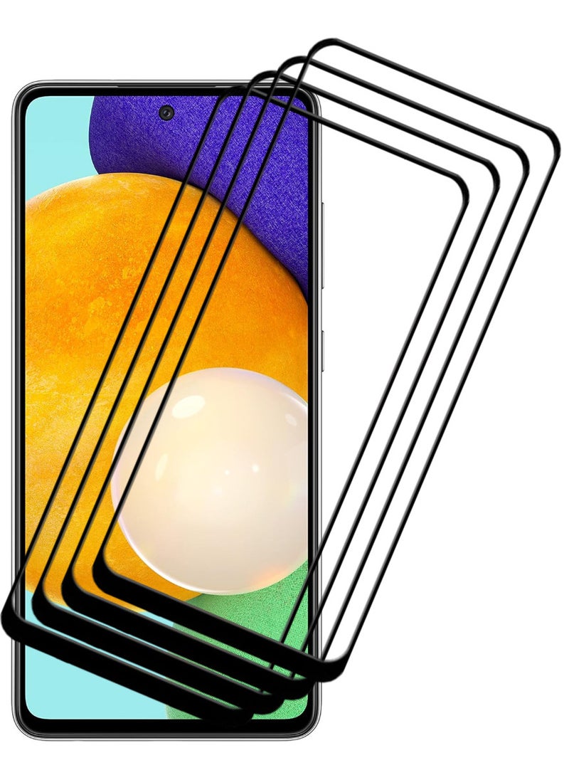 ACLIX 4 Pieces Antistatic ESD Dustproof Premium Quality High Definition Tempered Glass Screen Protector Designed For Samsung Galaxy A52 5G - Image 1