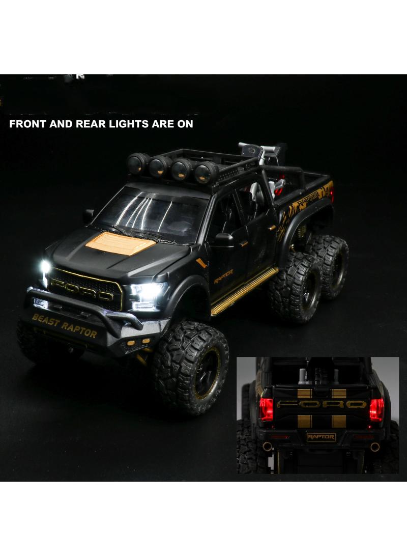 general 1: 28 Raptor F150 Children's Toy Alloy Off-Road Vehicle Model Ornament Best Gift - Image 2