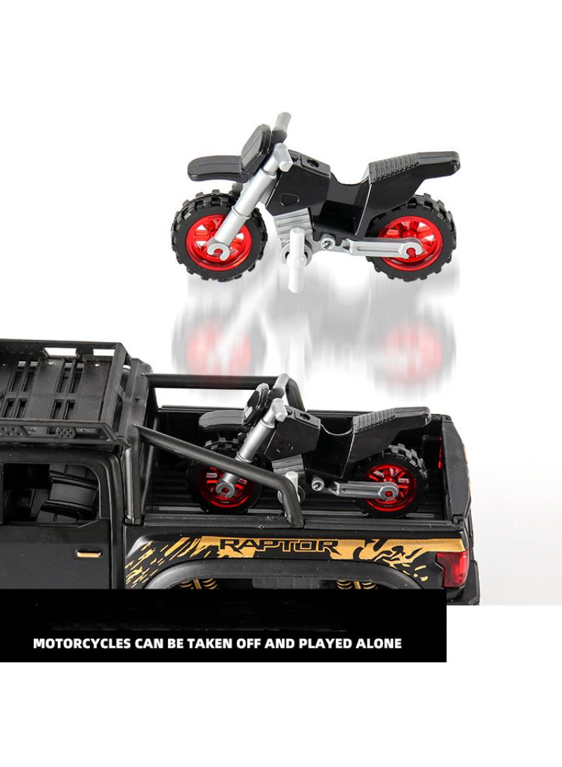 general 1: 28 Raptor F150 Children's Toy Alloy Off-Road Vehicle Model Ornament Best Gift - Image 4