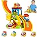 Marstone Toddler Toys for 1 2 Year Old Boys and Girls Gifts Educational Elephant Slide with 4 Animal Car Toys for Baby 1218 Months First Birthday Gifts for Kids Learning Push Truck Tracks Age 12 - Image 3