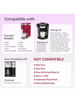 GoodCups 4 Reusable K Cups for Keurig Coffee Makers - BPA Free Universal Fit Purple Refillable Kcups Coffee Filters for 1.0 and 2.0 Keurig Brewers  - Image 2
