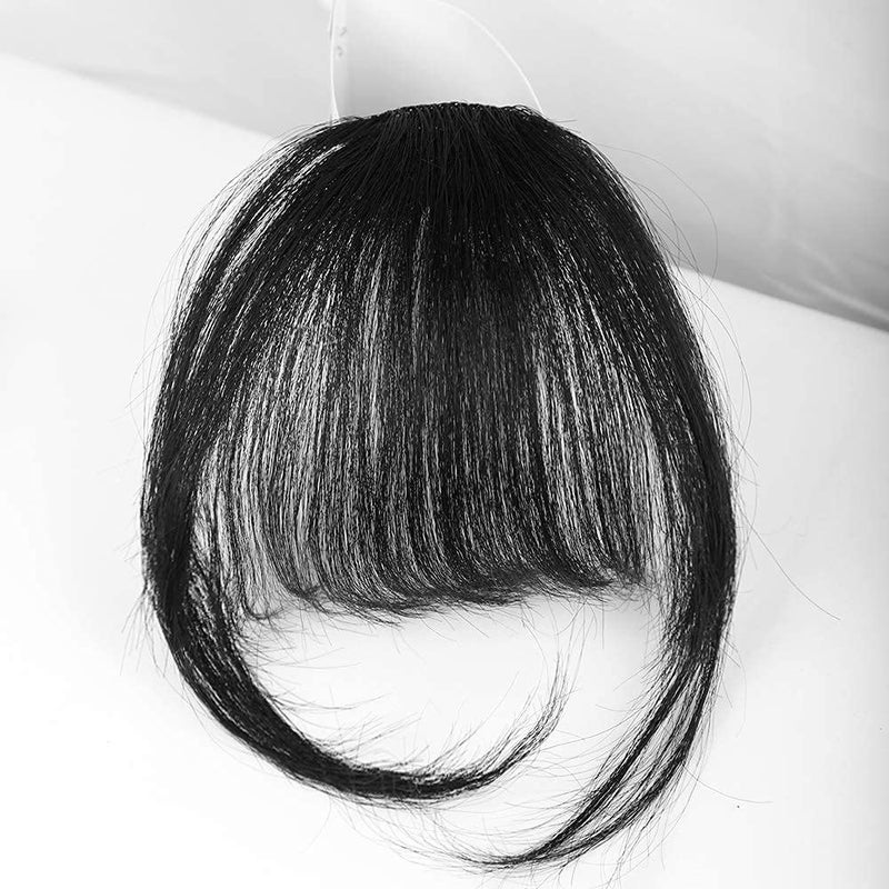 Cute Critters Clip in Bangs Front Neat Air Fringe One Piece Clip in Fringe Hair Extensions with Temples for Women Natural Color - Image 4