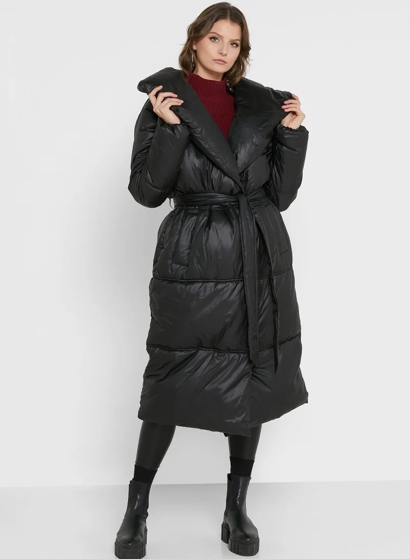Missguided Tall Recycled Duvet Belted Coat