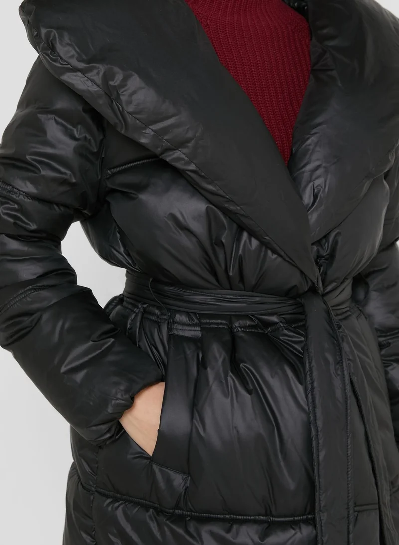 Missguided Tall Recycled Duvet Belted Coat