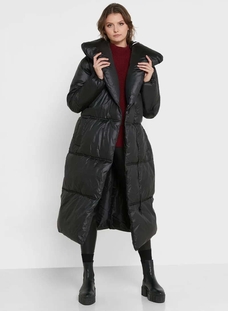 Missguided Tall Recycled Duvet Belted Coat