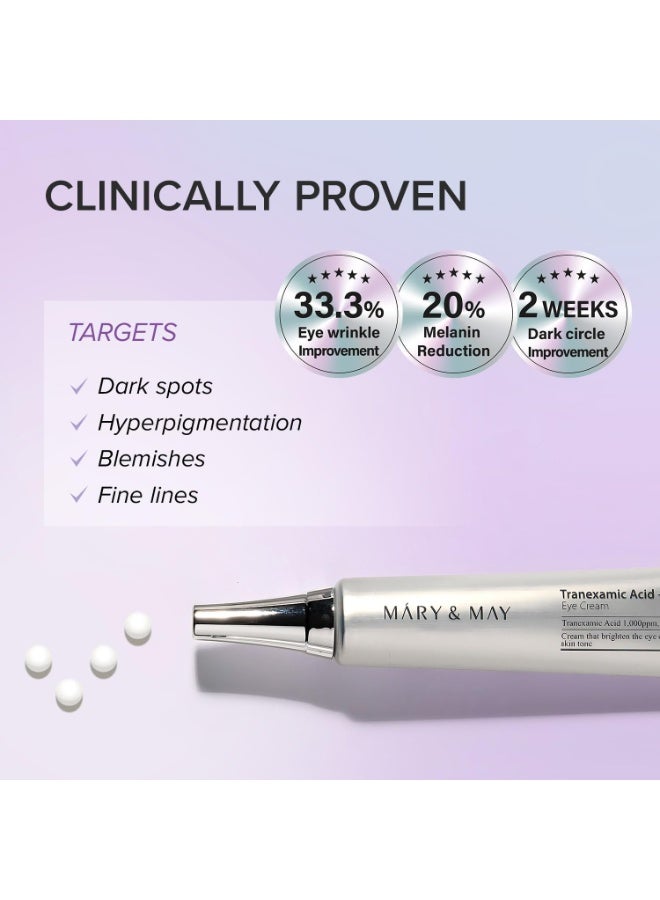 MARY & MAY Glutathione Eye Cream Special Set 1 * 30g + 2 * 12g - Powerful Antioxidant, Reduces Dark Circles in the Eye, Improve Uneven Skin Tone with Vitamin C - Image 3