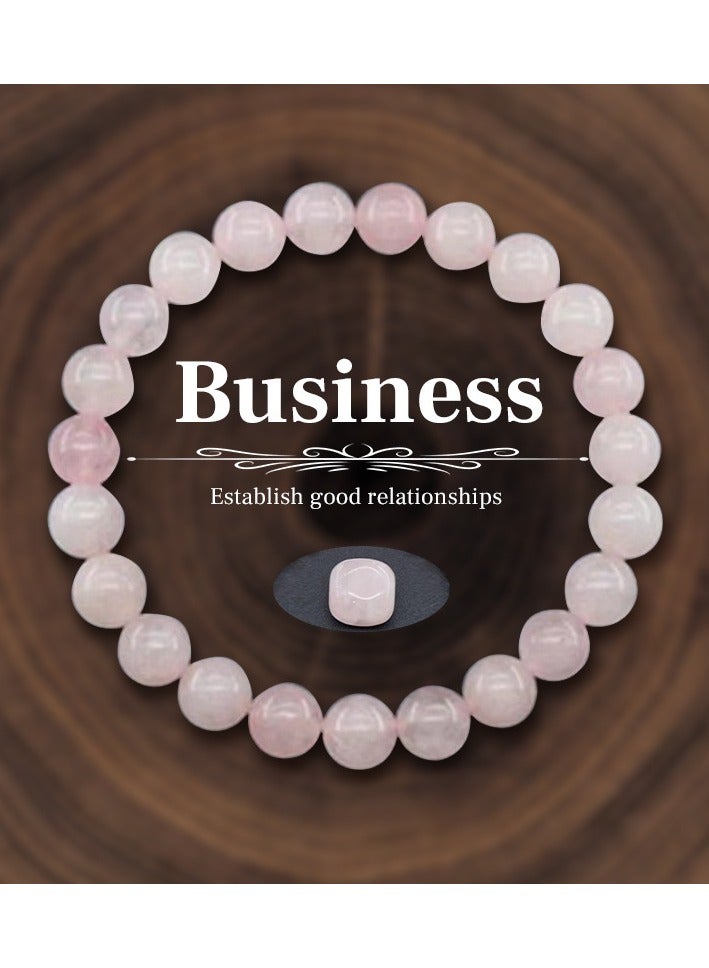 European and American style jewelry natural stone bead bracelet 8mm natural stone elastic bracelet - Image 2