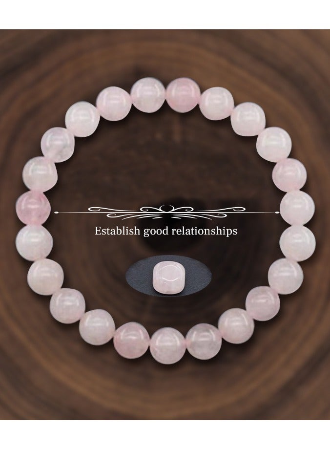 European and American style jewelry natural stone bead bracelet 8mm natural stone elastic bracelet - Image 1