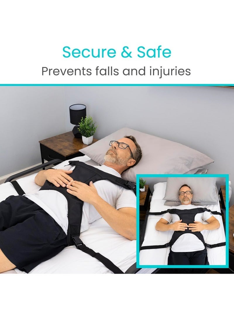 general Wheelchair Harness for Adults Wheelchair Seat Belt Safety Belt for Elderly Torso Support Vest Restraint Wheelchair Seatbelt Body Harness for Disabled Adjustable Straps Prevent Sliding - Image 5