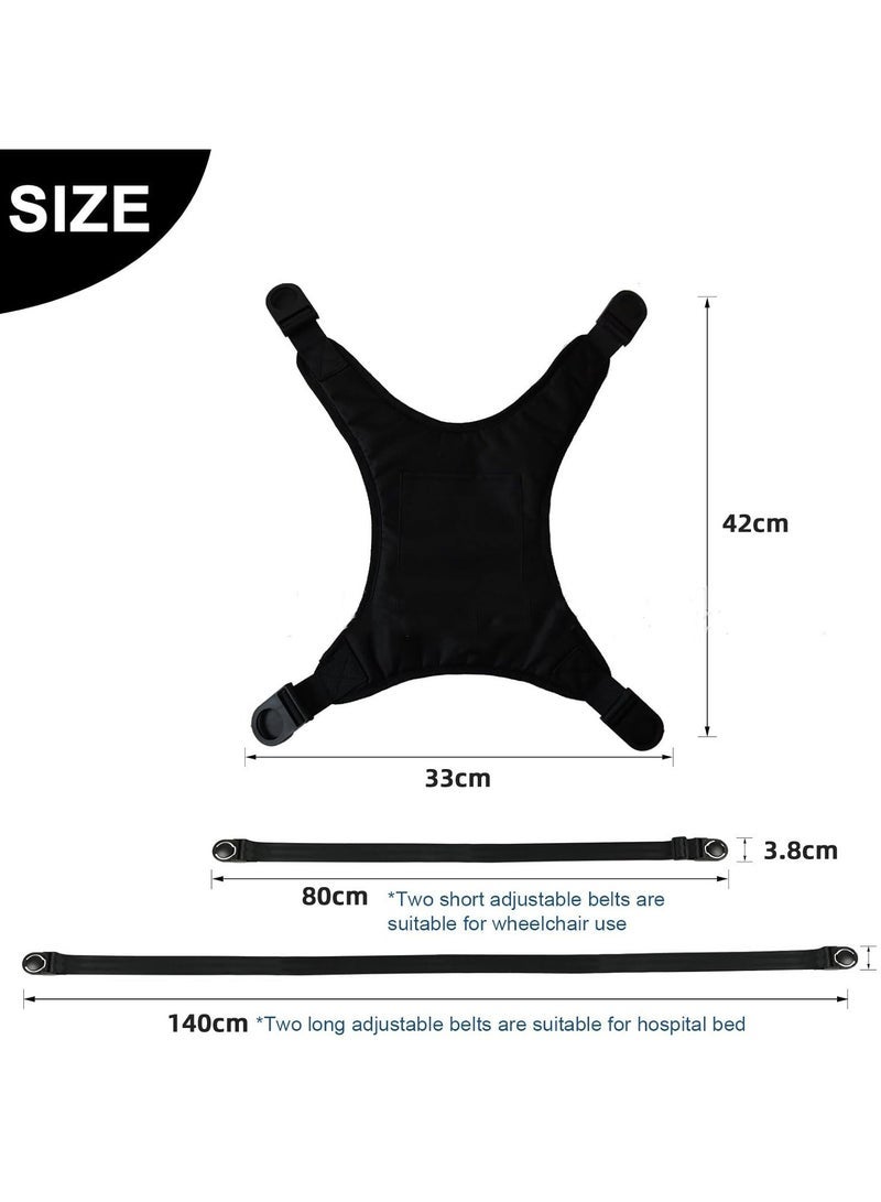 general Wheelchair Harness for Adults Wheelchair Seat Belt Safety Belt for Elderly Torso Support Vest Restraint Wheelchair Seatbelt Body Harness for Disabled Adjustable Straps Prevent Sliding - Image 3