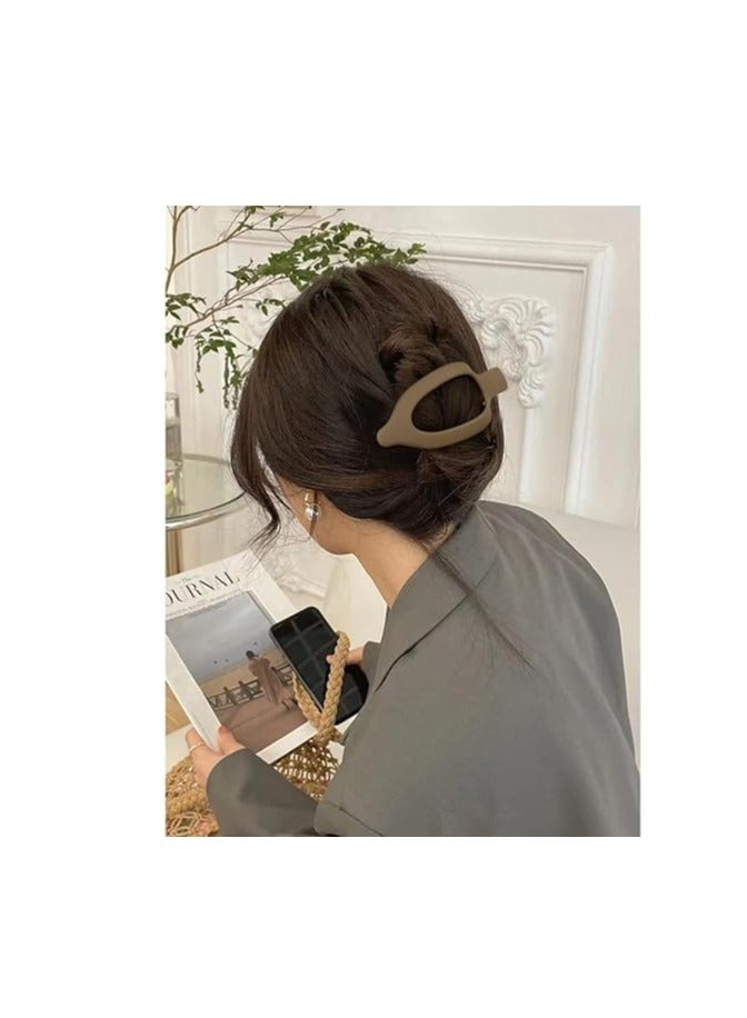 3Pcs Flat Hair Clips for Thick and Thin Hair - Matte Large Alligator Clips, Duck Billed Barrettes, Neutral Hair Claw Clips for Women Girls - Image 2