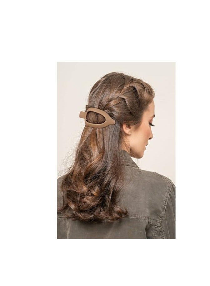 3Pcs Flat Hair Clips for Thick and Thin Hair - Matte Large Alligator Clips, Duck Billed Barrettes, Neutral Hair Claw Clips for Women Girls - Image 4