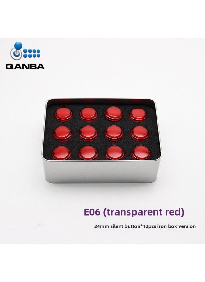 Generic Qanba Gravity Ks Rapid Silent Street Fighter Arcade Button 30/24mm Mechanical Axis Quick Fire Digital Computer Game Joystick-Product Color:E06 24mm Boxed  - Image 1