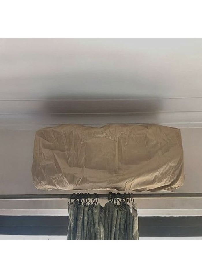 Generic Air Conditioner Dust Moistureproof Waterproof Cover - 2.25 HP and 3 HP - 110x31cm (Gold)  - Image 1