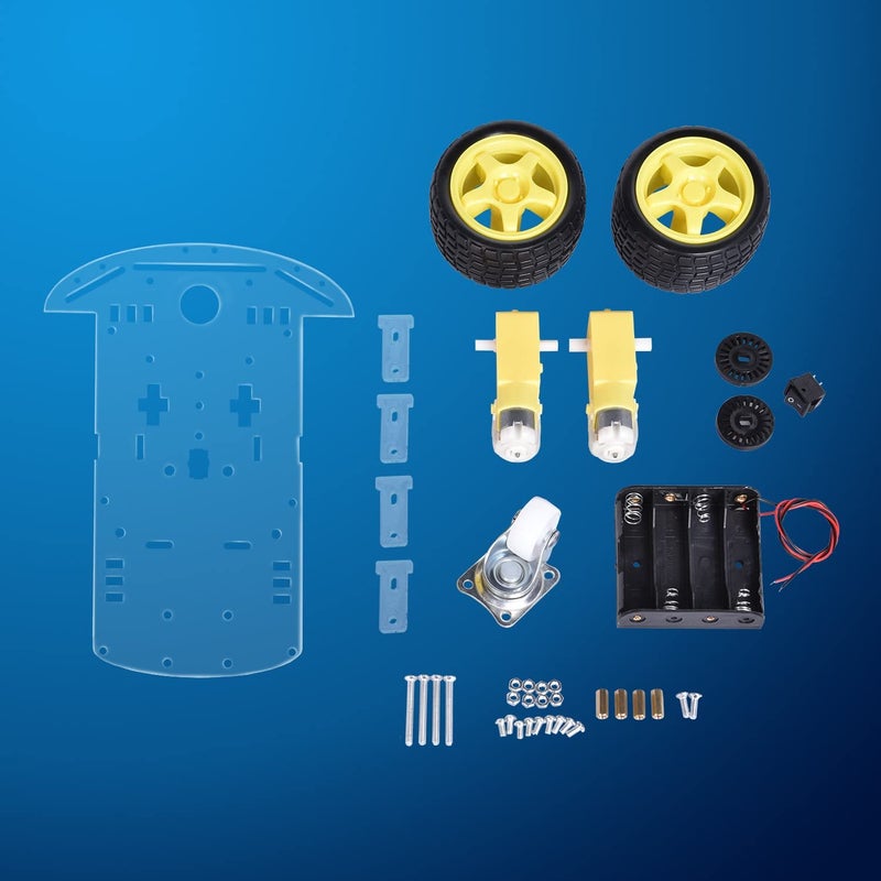 EMOZNY Emo Smart Robot Car Chassis Kit With Motors  Speed Encoder And Battery Box For Diy - Image 2