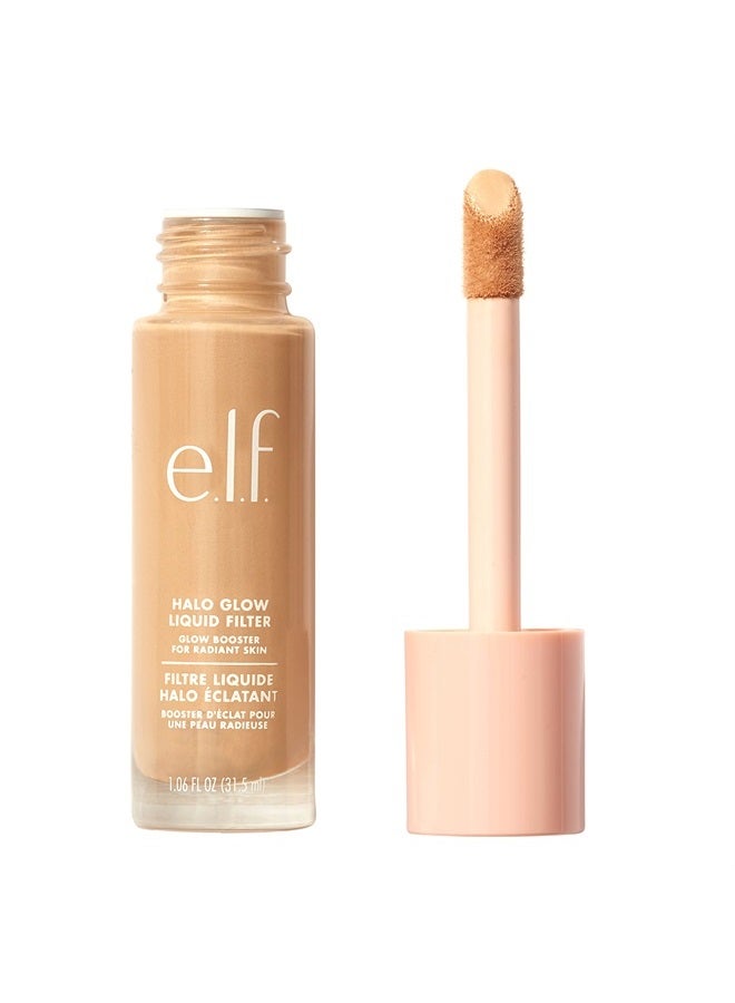 إلف Halo Glow Liquid Filter, Complexion Booster For A Glowing, Soft-Focus Look, Infused With Hyaluronic Acid, Vegan & Cruelty-Free, 5 Medium/Tan 5 Medium/Tan - Image 2