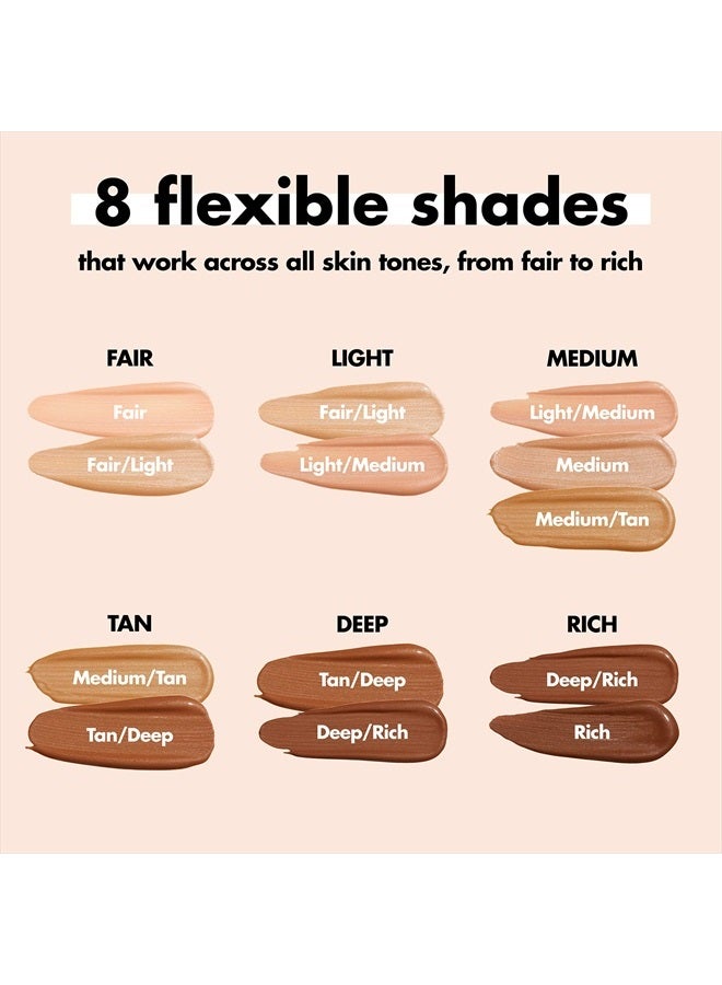إلف Halo Glow Liquid Filter, Complexion Booster For A Glowing, Soft-Focus Look, Infused With Hyaluronic Acid, Vegan & Cruelty-Free, 5 Medium/Tan 5 Medium/Tan - Image 3