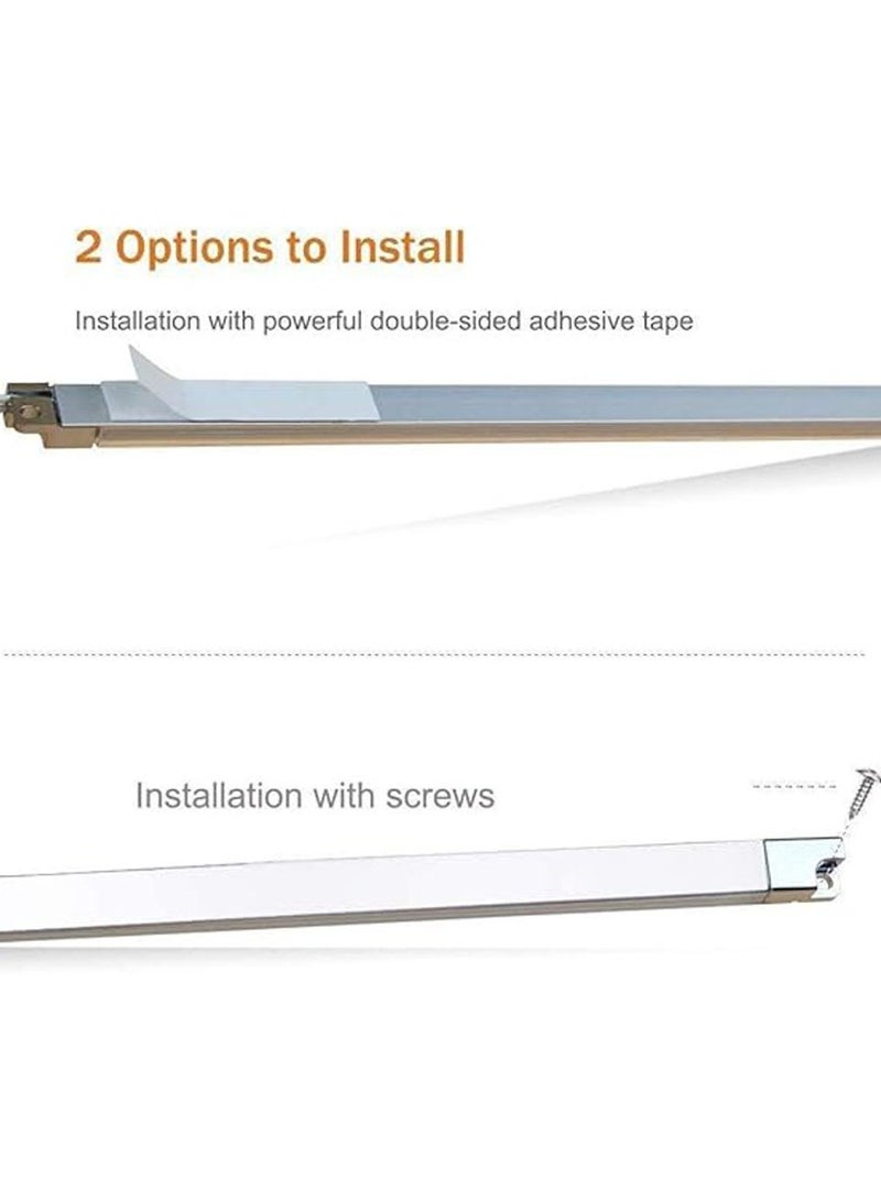 LED Light Strip Bars Kit - 4X 30cm Display Lighting for Detolf Case/Under Cabinet Shelf - Energy Saving - Low Profile Under Cupboard Strip Lighting (Cool White, 6000K) - UK Plug - Image 4