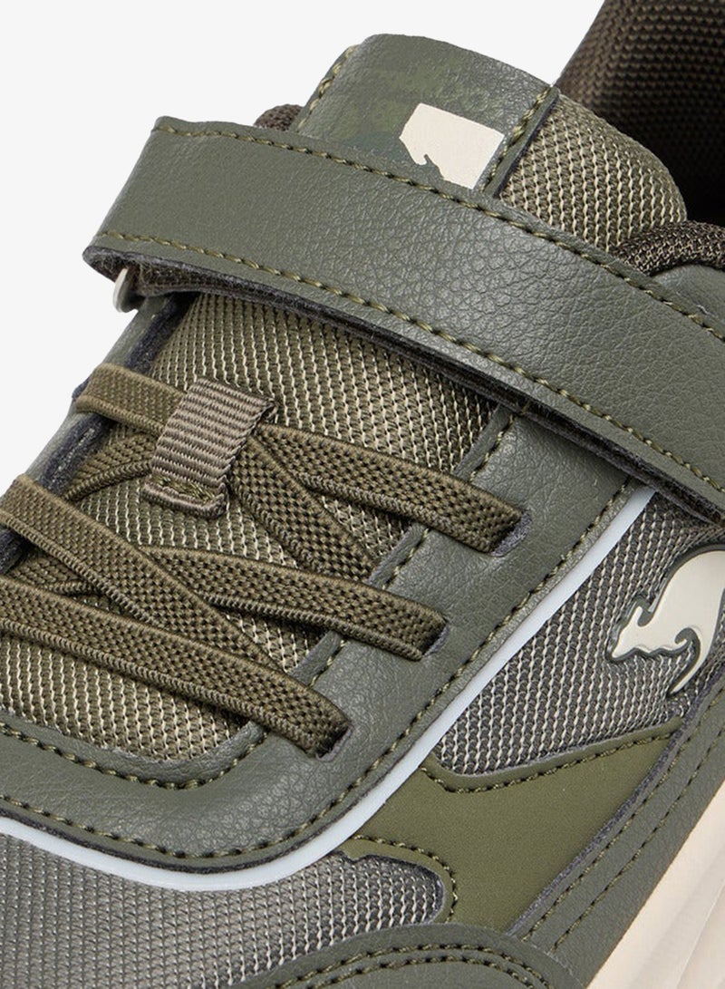 kangaROOS Boys' Panelled Sports Shoes with Hook and Loop Closure - Image 4