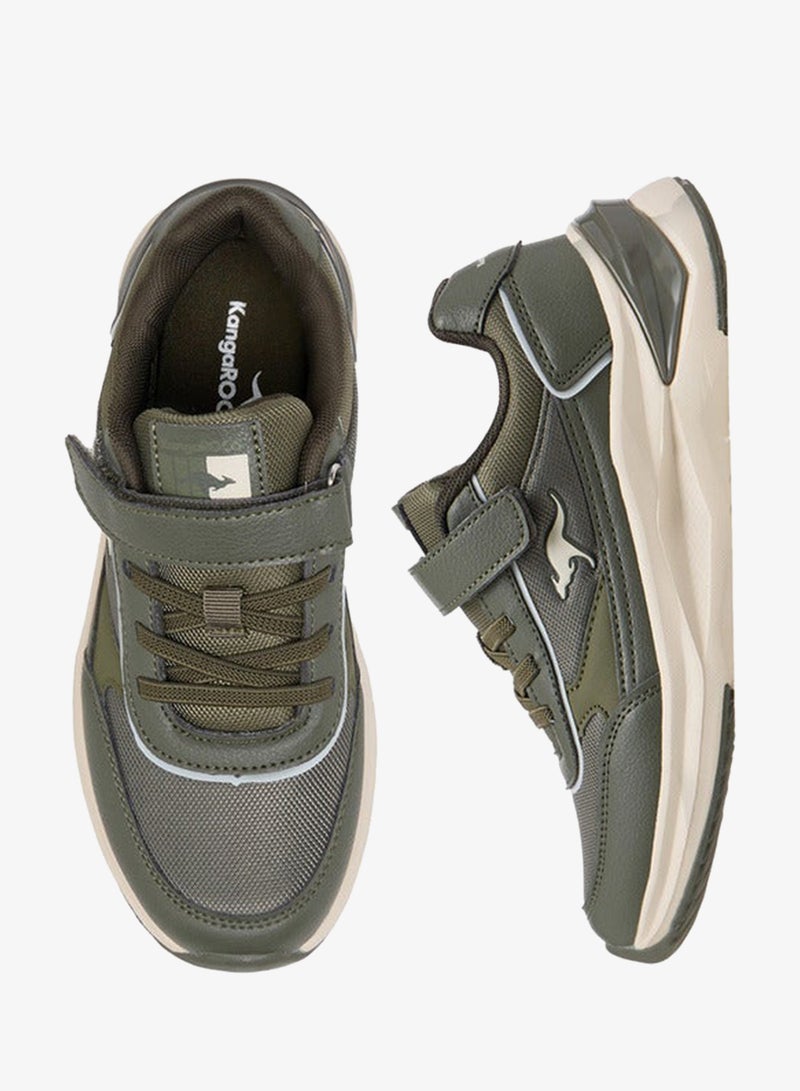 kangaROOS Boys' Panelled Sports Shoes with Hook and Loop Closure - Image 3
