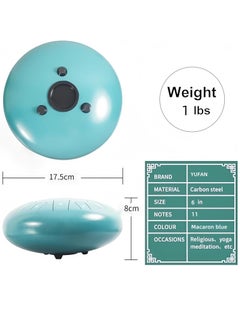 Generic 6 inch 11 Notes Steel Tongue Drum , Sound Healing Instruments for Musical Education Entertainment Yoga Chakra Gifts, Nature Musical Box  - Image 3