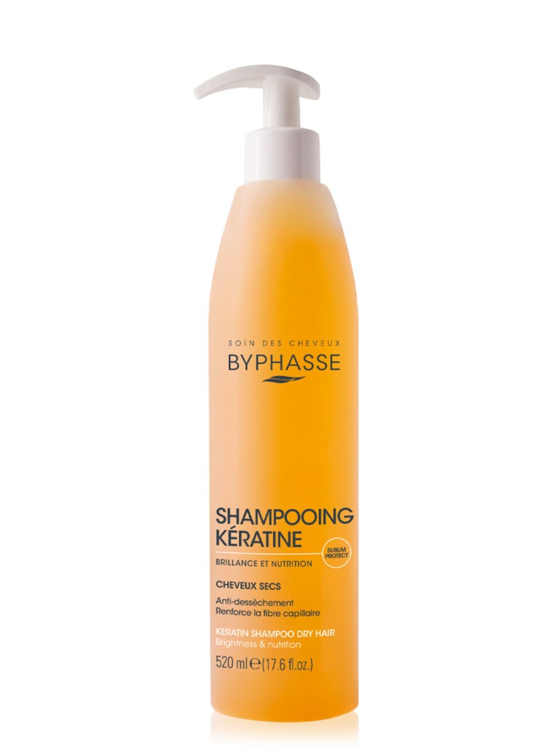 BYPHASSE - Keratin Shampoo Yellow 520ml - Image 1