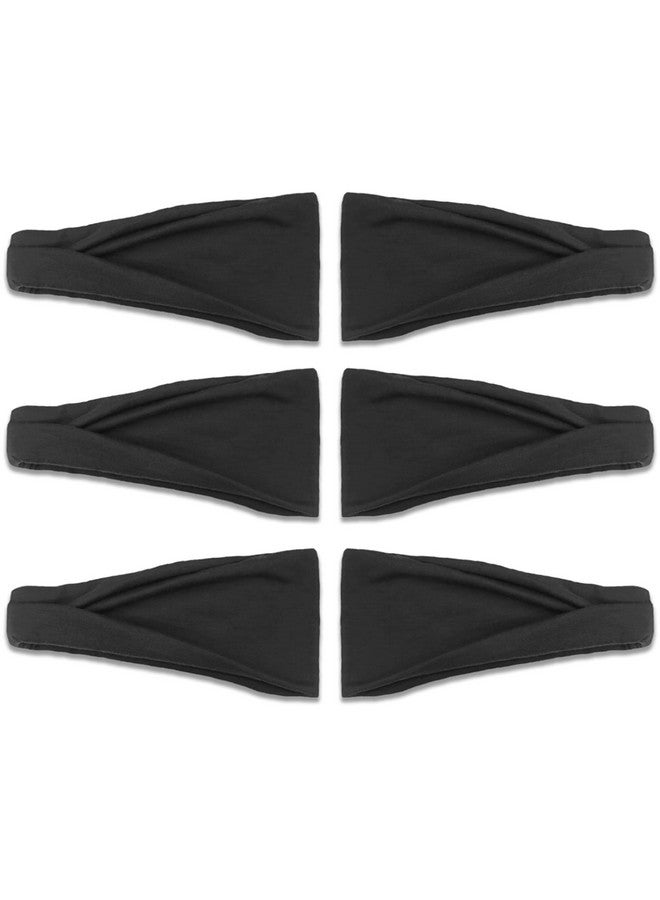 IVARYSS Headbands For Women Nonslip Premium Stretchy Head Bands Hair Accessorieswear For Yoga Fashion Working Out Travel Or Running 6 Pack Black - Image 5