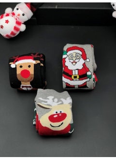 Masalsı Concept Fairytale Concept New Year Christmas Themed 3 Pair Cotton Socks Set  - Image 3