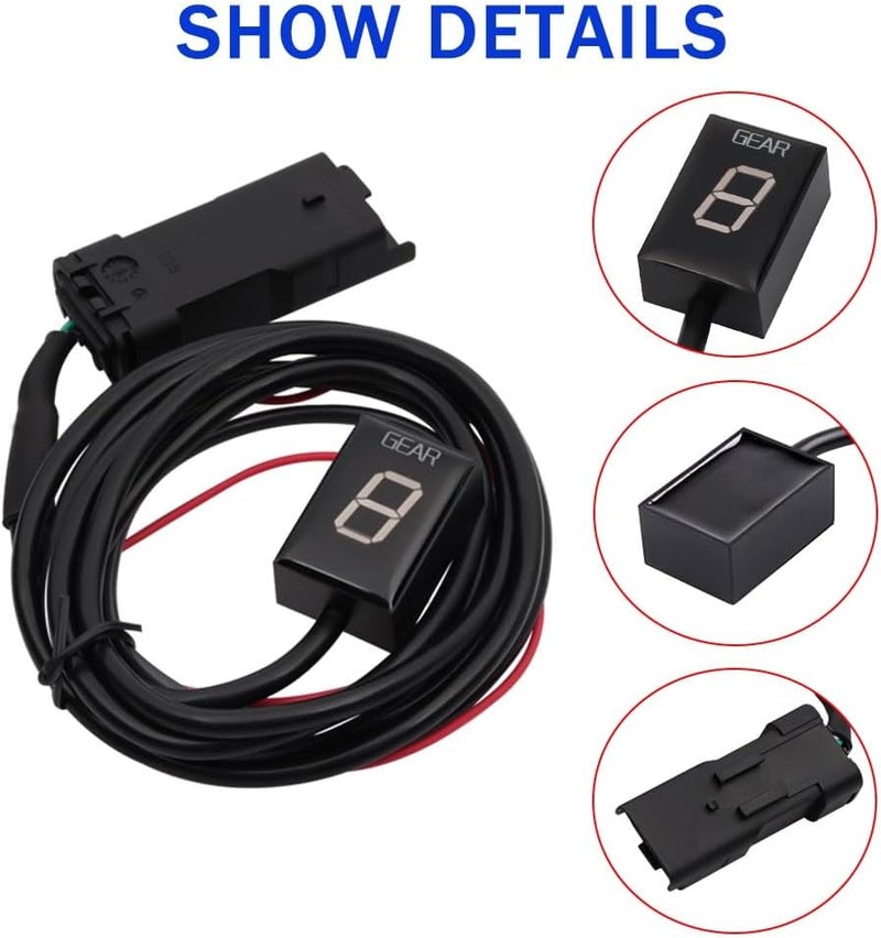 demulax Digital Gear Display Meter for Ducati Monster 821 - Image 3