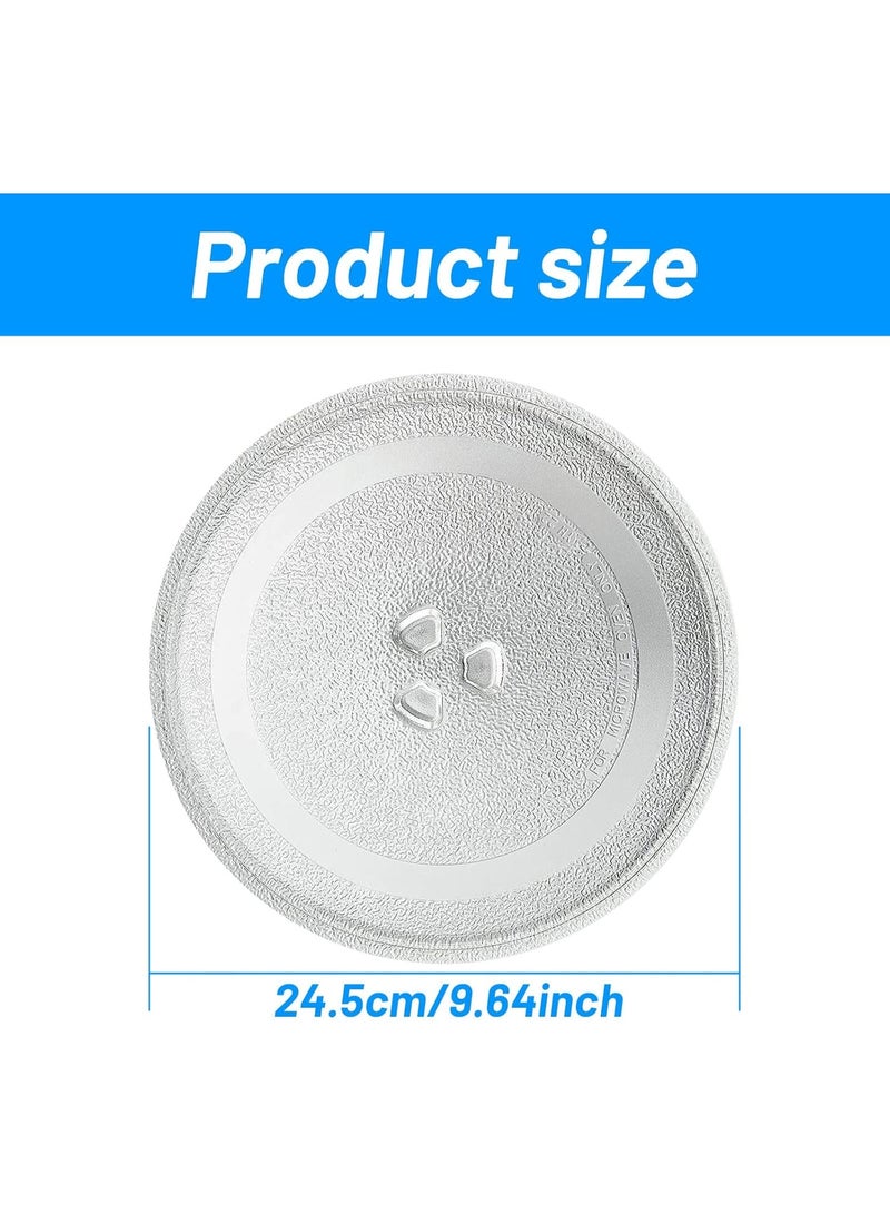 Round glass rotating dish, microwave alternative, 24.5 cm - Image 2