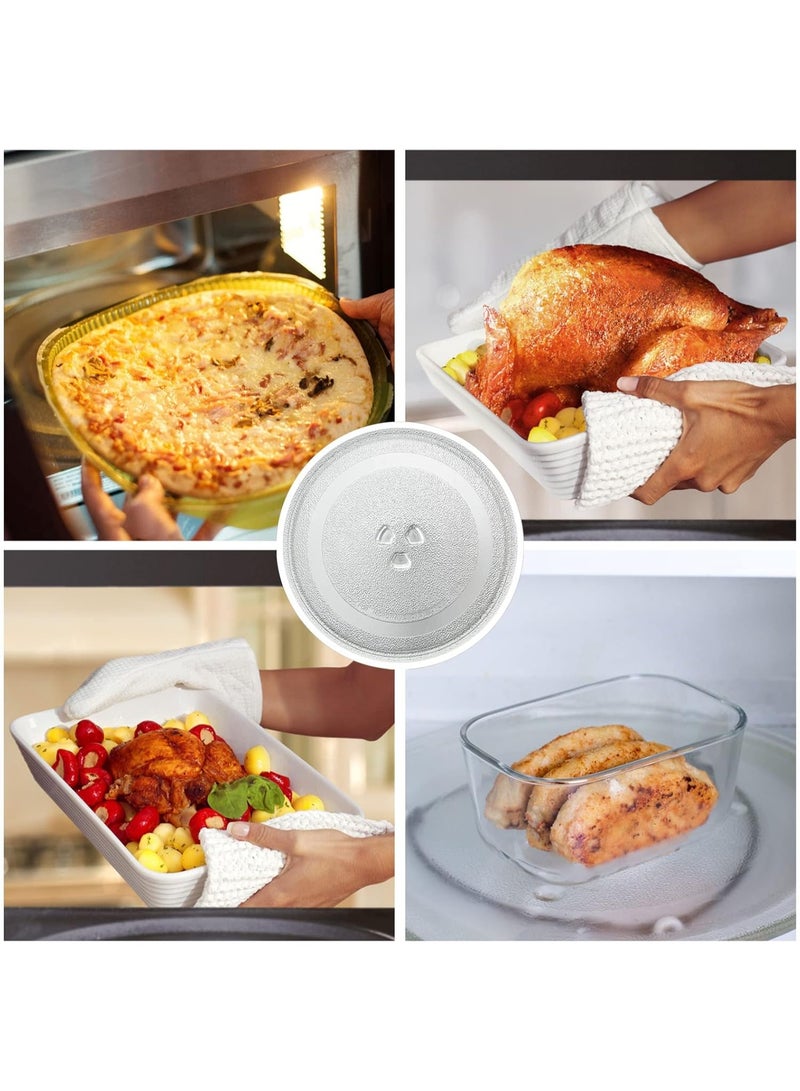 Round glass rotating dish, microwave alternative, 24.5 cm - Image 3