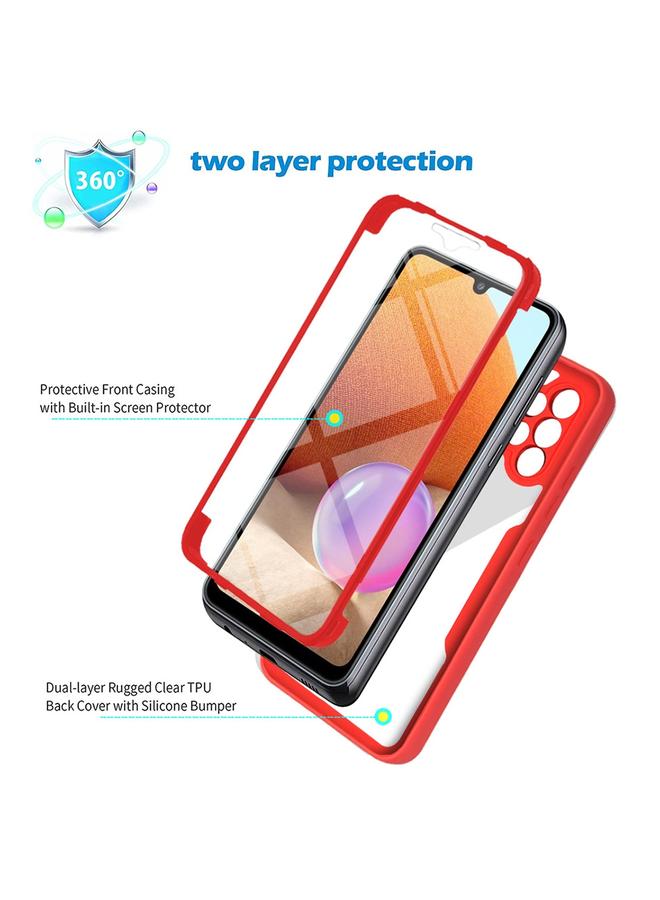 اس-توب جراب لهاتف Samsung Galaxy A32 4G مصنوع من الأكريليك + TPU، جراب هاتف مقاوم للصدمات بتغطية كاملة 360 درجة - Image 2