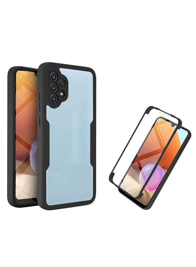 اس-توب جراب لهاتف Samsung Galaxy A32 4G مصنوع من الأكريليك + TPU، جراب هاتف مقاوم للصدمات بتغطية كاملة 360 درجة - Image 1