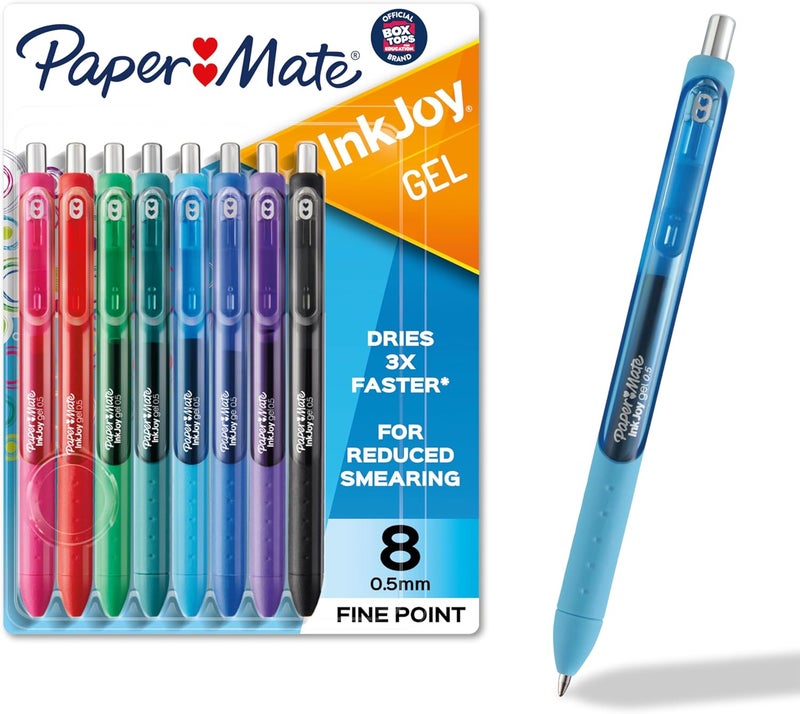 Paper Mate® Gel Pens | InkJoy® Pens, Fine Point, Assorted, 8 Count - Image 1