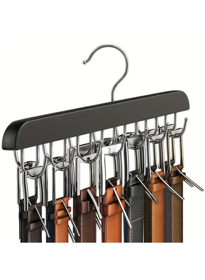 Large Capacity Belt Storage Organizer with He 14avy-Duty Hooks - Image 1