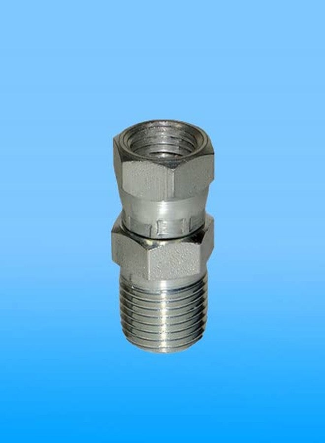 محول دوار Bedford Precision 12-404 مقاس 3/8 بوصة NPT(م) × 1/4 بوصة NPS(ف) - بديل لـ Titan/Wagner/Speeflo 0088161 - Image 1