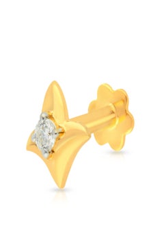 Malabar Gold and Diamonds 18 Carat 750 Purity Yellow Diamond Nosepin MNGNNP0298YVS-G for Women  - Image 1