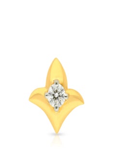 Malabar Gold and Diamonds 18 Carat 750 Purity Yellow Diamond Nosepin MNGNNP0298YVS-G for Women  - Image 2