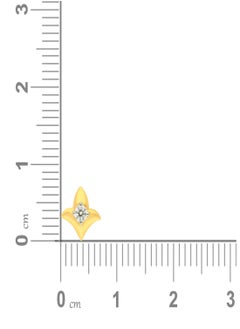Malabar Gold and Diamonds 18 Carat 750 Purity Yellow Diamond Nosepin MNGNNP0298YVS-G for Women  - Image 4