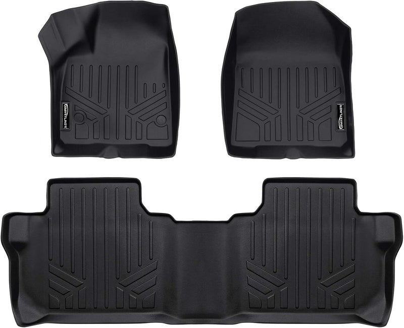 SMARTLINER Custom Fit Floor Mats 2 Row Liner Set Black for 2019 Chevrolet Blazer - Image 1
